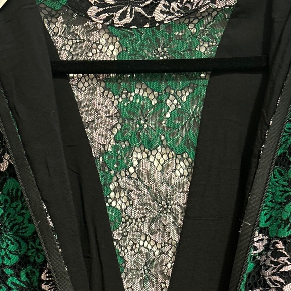 VILA Lace Appliqué Green and lilac dress Size 6 - Picture 10 of 10